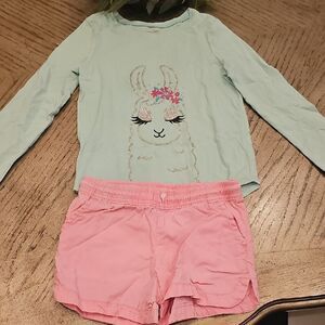 Jumping Beans top And Shorts Size 5